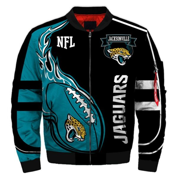 Jacksonville Jaguars bomber jacket Fashion men's winter coat gift for fans