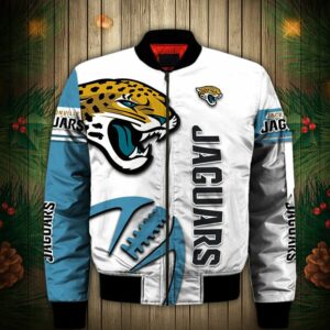 Jacksonville Jaguars Bomber Jacket Graphic balls gift for fans