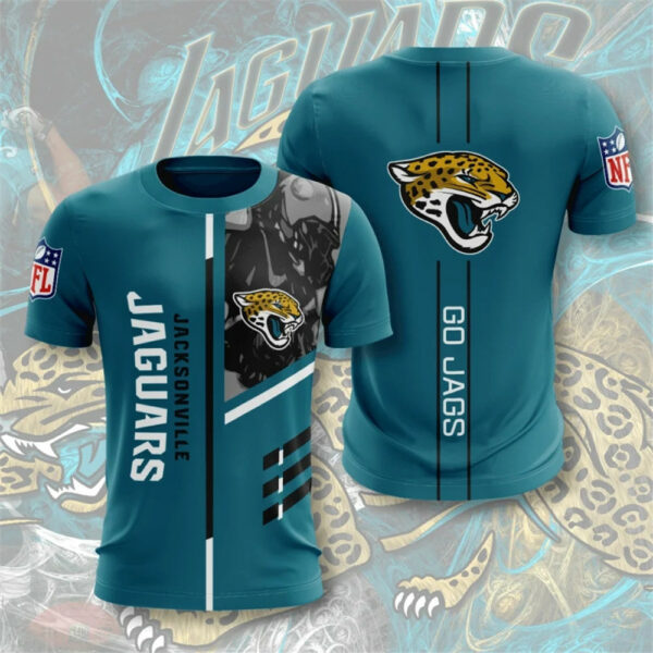 Jacksonville Jaguars T-shirt 3D Performance Short Sleeve