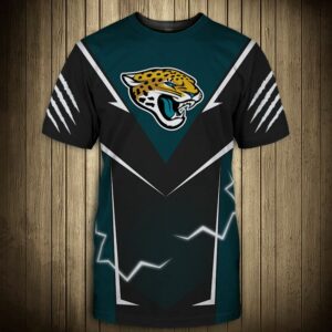 Jacksonville Jaguars T-shirts lightning graphic gift for men