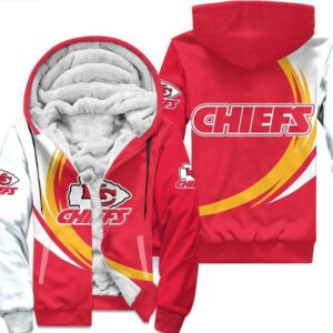 Kansas City Chiefs Fleece Jacket 3D curve great fleece hoodie