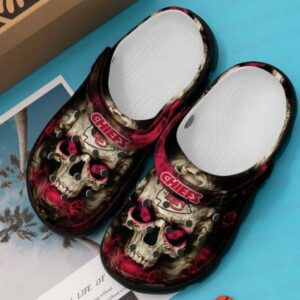 kansas city chiefs skull crocband nfl clog shoes