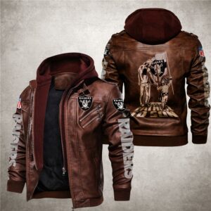 Las Vegas Raiders Leather Jacket “From father to son”