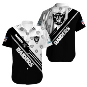 Oakland Raiders Limited Edition Hawaiian Shirt Model 2