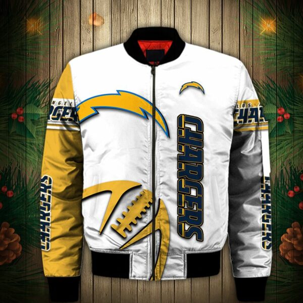 Los Angeles Chargers Bomber Jacket Graphic balls gift for fans