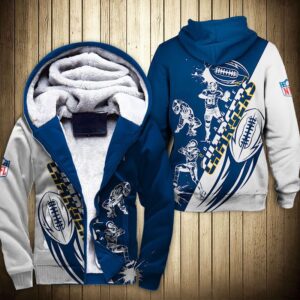 Los Angeles Chargers Fleece Jacket 3D Graphic Cartoon player