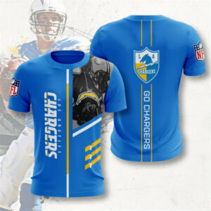 Los Angeles Chargers T-shirt 3D Performance Short Sleeve