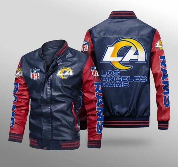Los Angeles Rams Leather Jacket Gift for fans