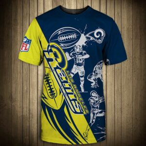 Los Angeles Rams T-shirt Graphic Cartoon player gift for fans