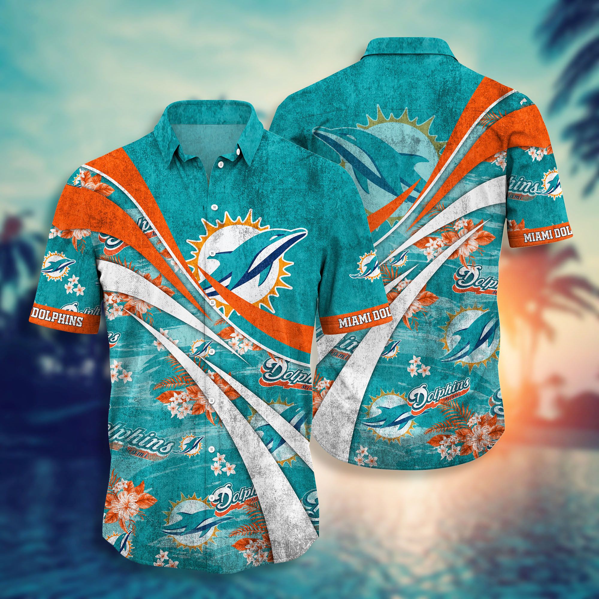 Miami Dolphins Hawaiian Shirt NFL Style Trending - 3dprintfull.com