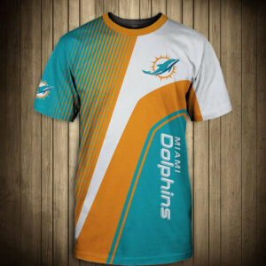 Miami Dolphins T-shirt 3D Short Sleeve O Neck gift for fan NFL