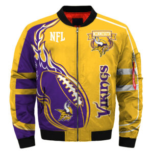 Minnesota Vikings bomber jacket winter coat gift for men