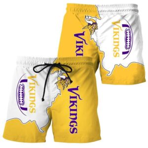 Minnesota Vikings Summer Beach Shorts Model 3