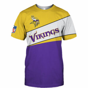Minnesota Vikings T-shirt 3D new style Short Sleeve gift for fan