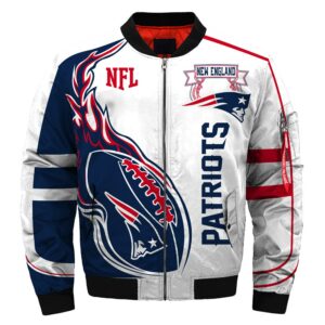 New England Patriots bomber jacket winter coat gift for men