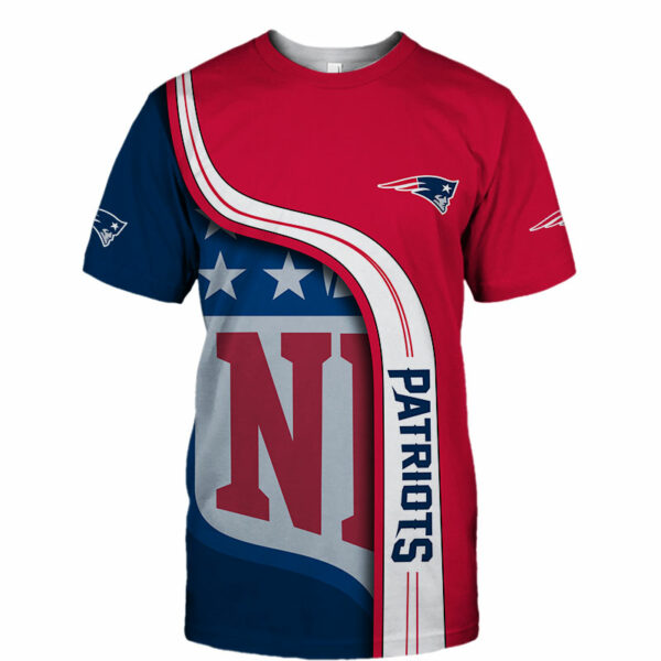 New England Patriots T-shirt 3D summer Short Sleeve gift for fan