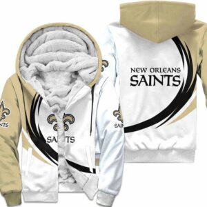 New Orleans Saints Fleece Jacket 3D curve great fleece hoodie