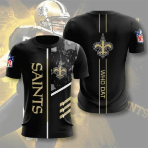New Orleans Saints T-shirt 3D Performance Short Sleeve