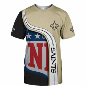 New Orleans Saints T-shirt 3D summer Short Sleeve gift for fan