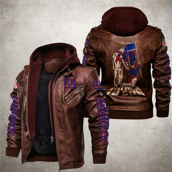 New York Giants Leather Jacket “From father to son”