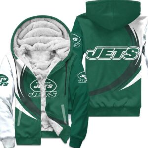 New York Jets Fleece Jacket 3D curve great fleece hoodie