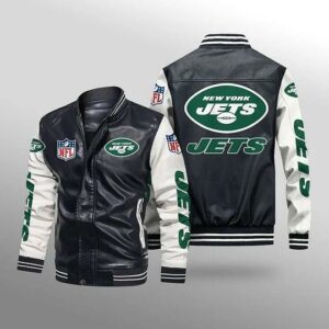 New York Jets Leather Jacket Gift for fans