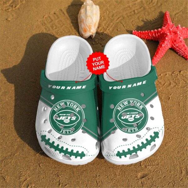 new york jets personalized custom for nfl fans clog shoes