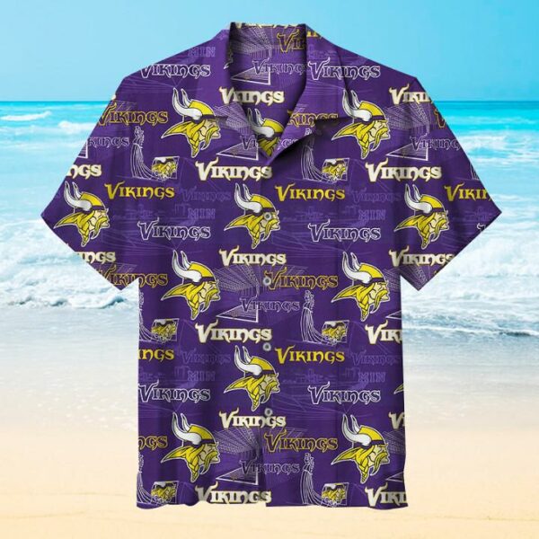 NFL Minnesota Vikings LOGO Hawaiian shirt