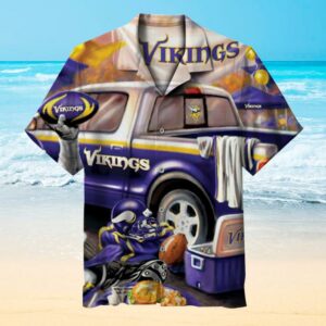 NFL Minnesota Vikings retro Hawaiian shirts