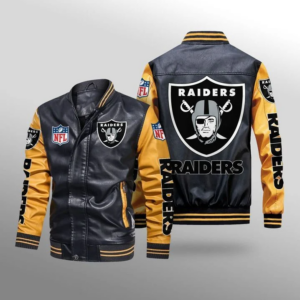 Oakland Raiders Thermal Plush Leather Jacket