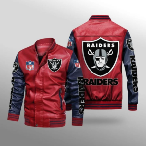 Oakland Raiders Thermal Plush Leather Jacket
