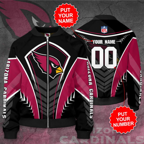 Arizona Cardinals Personalized AC Bomber Jacket