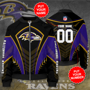 NFL Baltimore Ravens Personalized BR Bomber Jacket