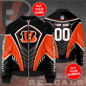 Cincinnati Bengals Personalized CB Bomber Jacket