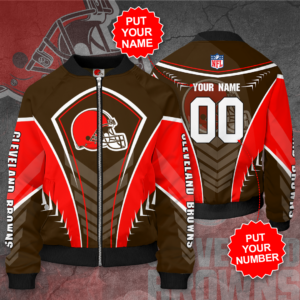 Cleveland Browns Personalized CB Bomber Jacket