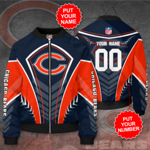 Chicago Bears Personalized CB Bomber Jacket