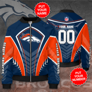 Denver Broncos Personalized DB Bomber Jacket