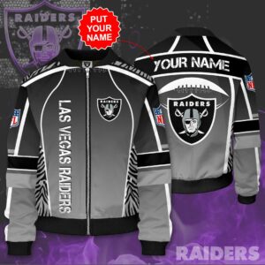 Las Vegas Raiders Personalized LVR Bomber Jacket