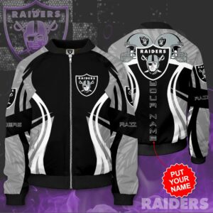 NFL Las Vegas Raiders Personalized LVR Bomber Jacket