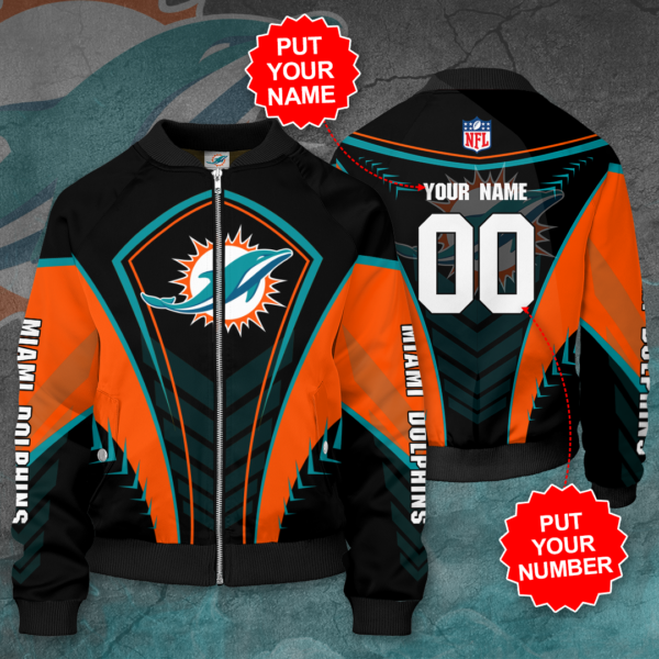 NFL Miami Dolphins Personalized MD Bomber Jacket