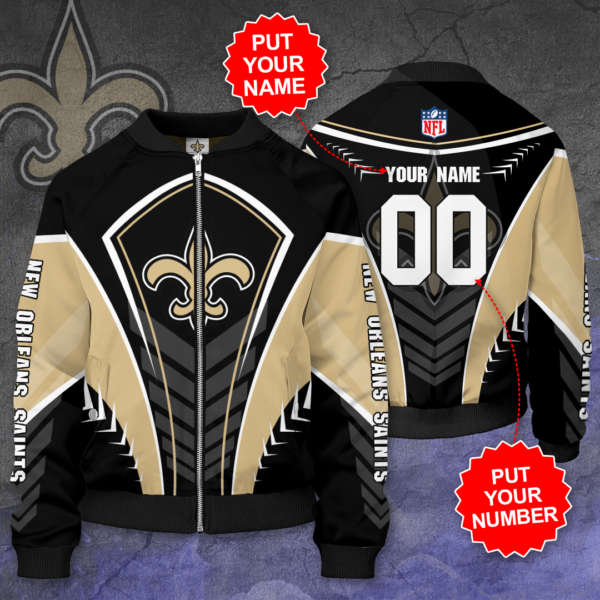 New Orleans Saints Personalized NOS Bomber Jacket