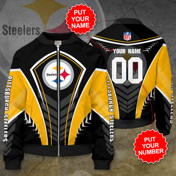 Pittsburgh Steelers Personalized PS Bomber Jacket
