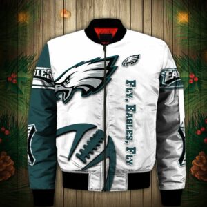 Philadelphia Eagles Bomber jacket Graphic balls gift for fans