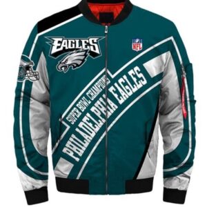 Philadelphia Eagles bomber Jacket Style #1 winter coat gift for men