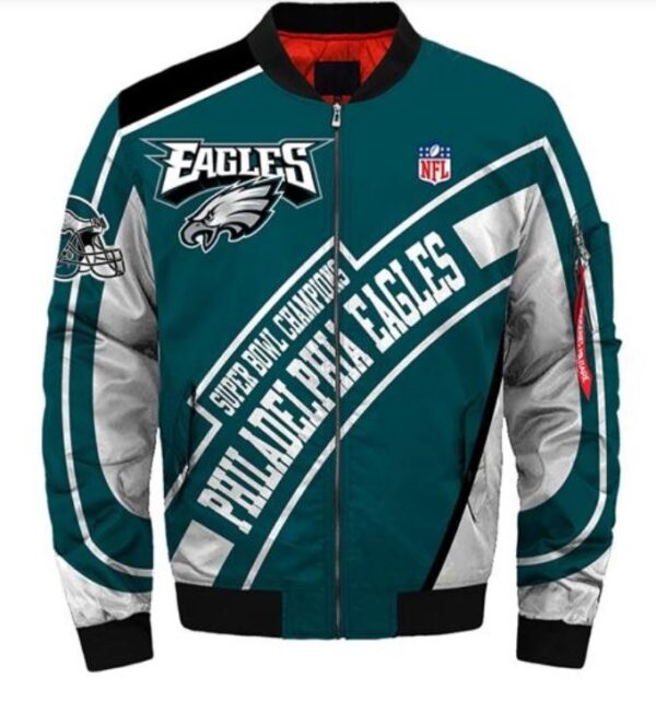 Philadelphia Eagles bomber Jacket Style #1 winter coat gift for men