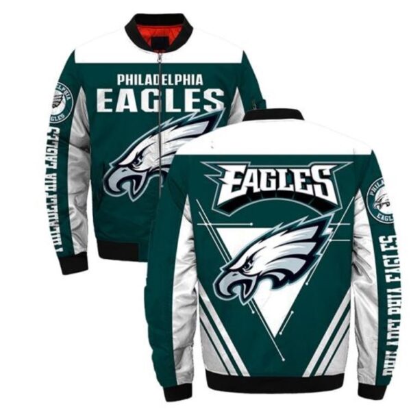 Philadelphia Eagles bomber Jacket Style #3 winter coat gift for men