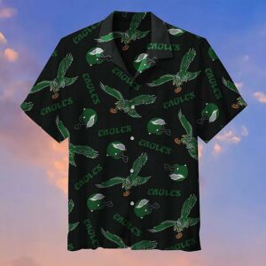 Philadelphia Eagles retro LOGO Hawaiian shirt