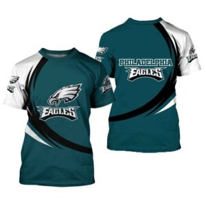 Philadelphia Eagles T-shirt curve Style gift for men