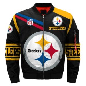 Pittsburgh Steelers bomber jacket winter coat gift for men