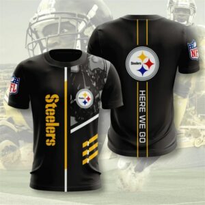 Pittsburgh Steelers T-shirt 3D Performance Short Sleeve